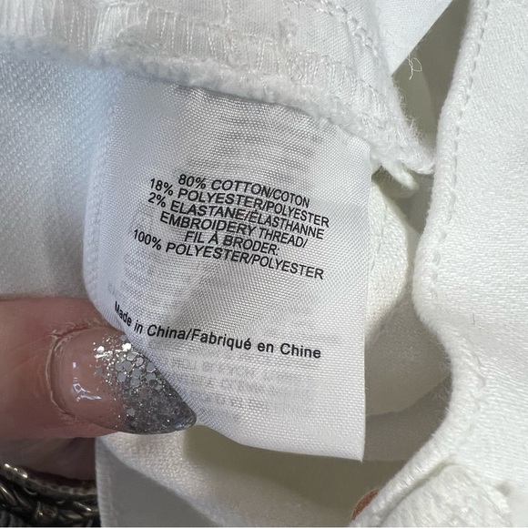 Tory Burch Keira Straight-Leg White Rinse Wash Jeans SZ 26/2 - Picture 9 of 13